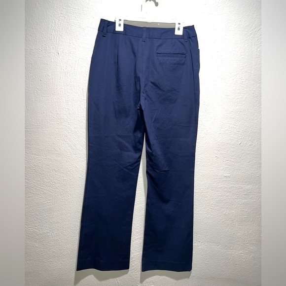 St John Bay Stretch Navy Blue Trouser Business Career Pants - Picture 3 of 5